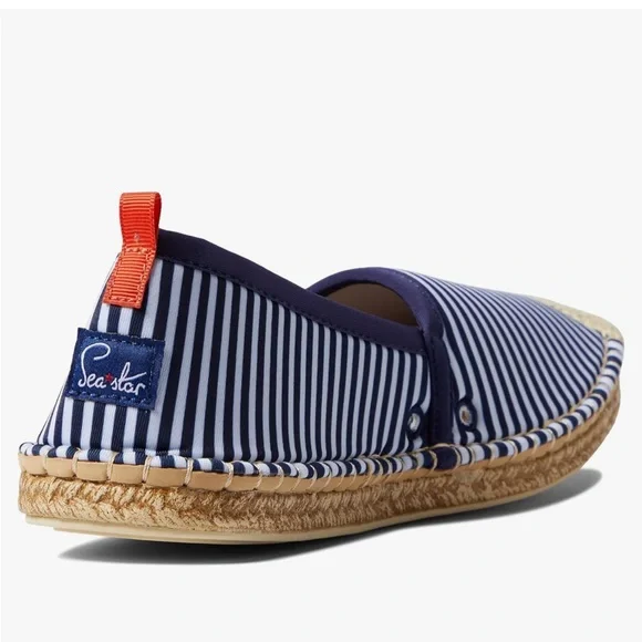 NEW💙🤍Sea Star Beachcomber Espadrille ShoesNavy/White Microstripe $109 onAmazon - Picture 5 of 8